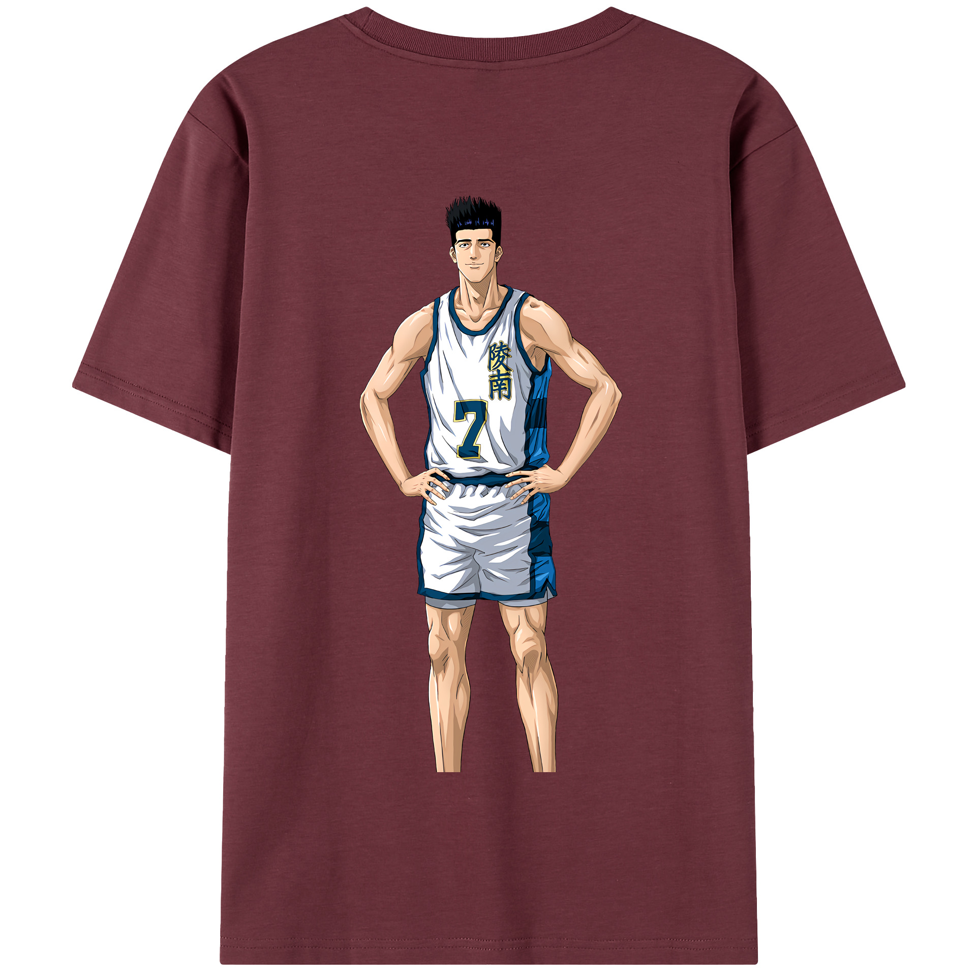SLAM DUNK／スラムダンク 綿100％半袖Tシャツ（背面プリント）